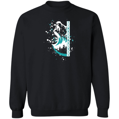 tcaps-montessori-split-mascot-white-gildan-crewneck-pullover-sweatshirt — Black — Front — source sha256 41ca07fd05d5df29f2d9e8569e034e71a976bffedd4bde1cf760fd633d8834d2 — Color position 1