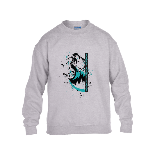 tcaps-montessori-split-mascot-gildan-kids-heavy-blend-fleece-crew — Grey — Front — source sha256 44f41a7109ad415d04e492b59fc6286312522d7f88f775eab01fbecd154bf7be — Color position 3