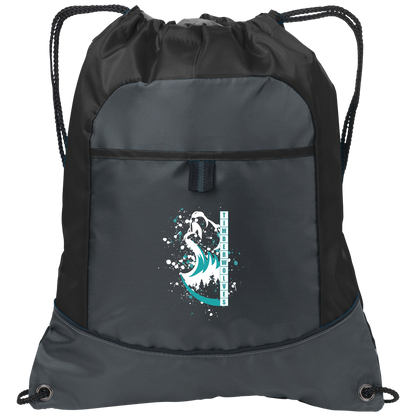 tcaps-montessori-split-mascot-white-port-authority-pocket-cinch-pack — Deep Smoke/Black — Front — source sha256 455a9d3ca1f1b9c7a28d9ac7ddab5353b073a9634f0eb8ff8453dcf7f5c6dc6b — Color position 1