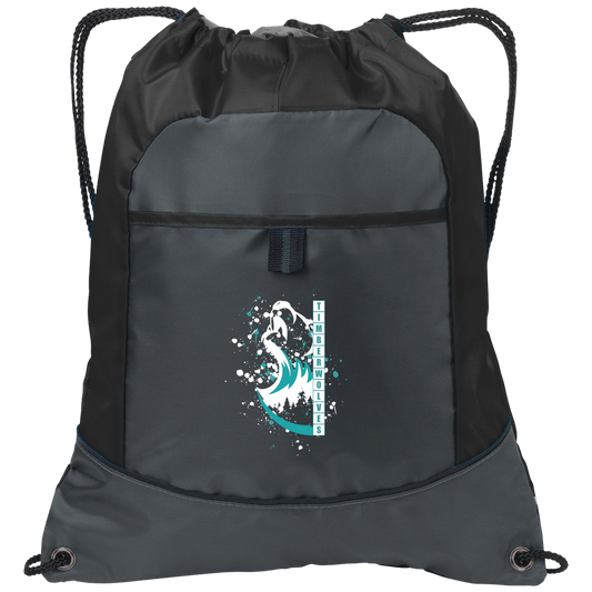 tcaps-montessori-split-mascot-white-port-authority-pocket-cinch-pack — Deep Smoke/Black — Front — source sha256 455a9d3ca1f1b9c7a28d9ac7ddab5353b073a9634f0eb8ff8453dcf7f5c6dc6b — Color position 1