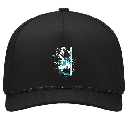 tcaps-montessori-split-mascot-white-pacific-headwear-weekender-perforated-snapback-cap — Black/Black — Front — source sha256 46724a7651e3d5c12571ca22709bd06d00e8615167cda579e58712a2c2b6894a — Color position 1