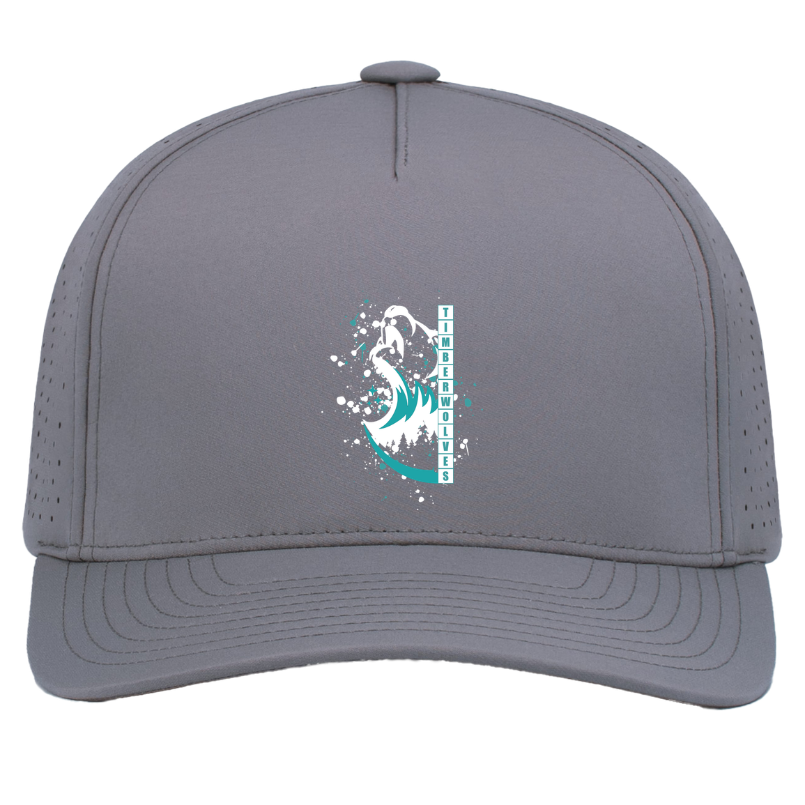 tcaps-montessori-split-mascot-white-pacific-headwear-weekender-perforated-snapback-cap — Graphite — Front — source sha256 4a5bb409fcb6ebc1a6a5d1f6bbbbbd39a668d88b57aac75a1665e7fd16265342 — Color position 4