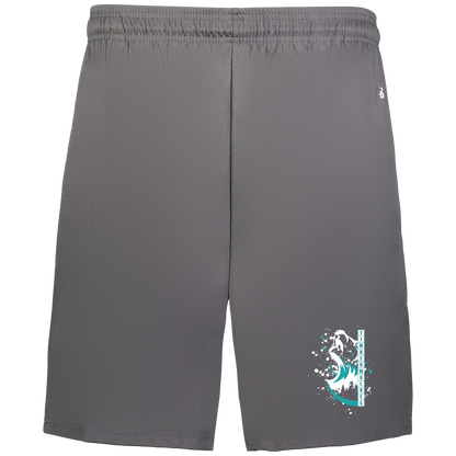 tcaps-montessori-split-mascot-white-badger-adult-b-core-7-inch-short-with-pockets — Graphite — Front — source sha256 4f3234422fad422b9e8a5f0f655143d6b6216effcfbc6420d279865ba7f61569 — Color position 2