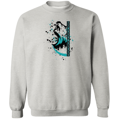 tcaps-montessori-split-mascot-gildan-crewneck-pullover-sweatshirt — Ash — Front — source sha256 679de247ffcd02ae80136399b80b49982161acfb0d234a097c1df7f0752d4850 — Color position 2