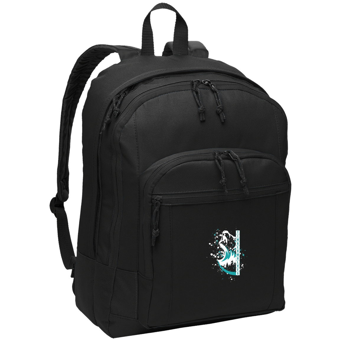 tcaps-montessori-split-mascot-white-port-authority-basic-backpack — Black — Front — source sha256 8311240ac718355fe886e07a1e415d906ee0f189366d64a40ecf40b468164d8a — Color position 1