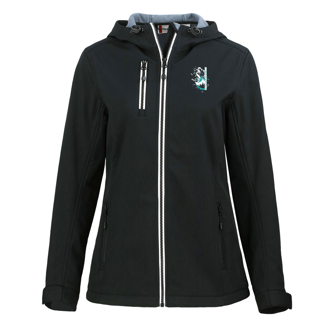 tcaps-montessori-split-mascot-white-clique-womens-eco-stretch-softshell-jacket — Black — Front — source sha256 8b03fe4020968bc38b024ffee60c8fba6c9101057b225fb101713158468e373c — Color position 1