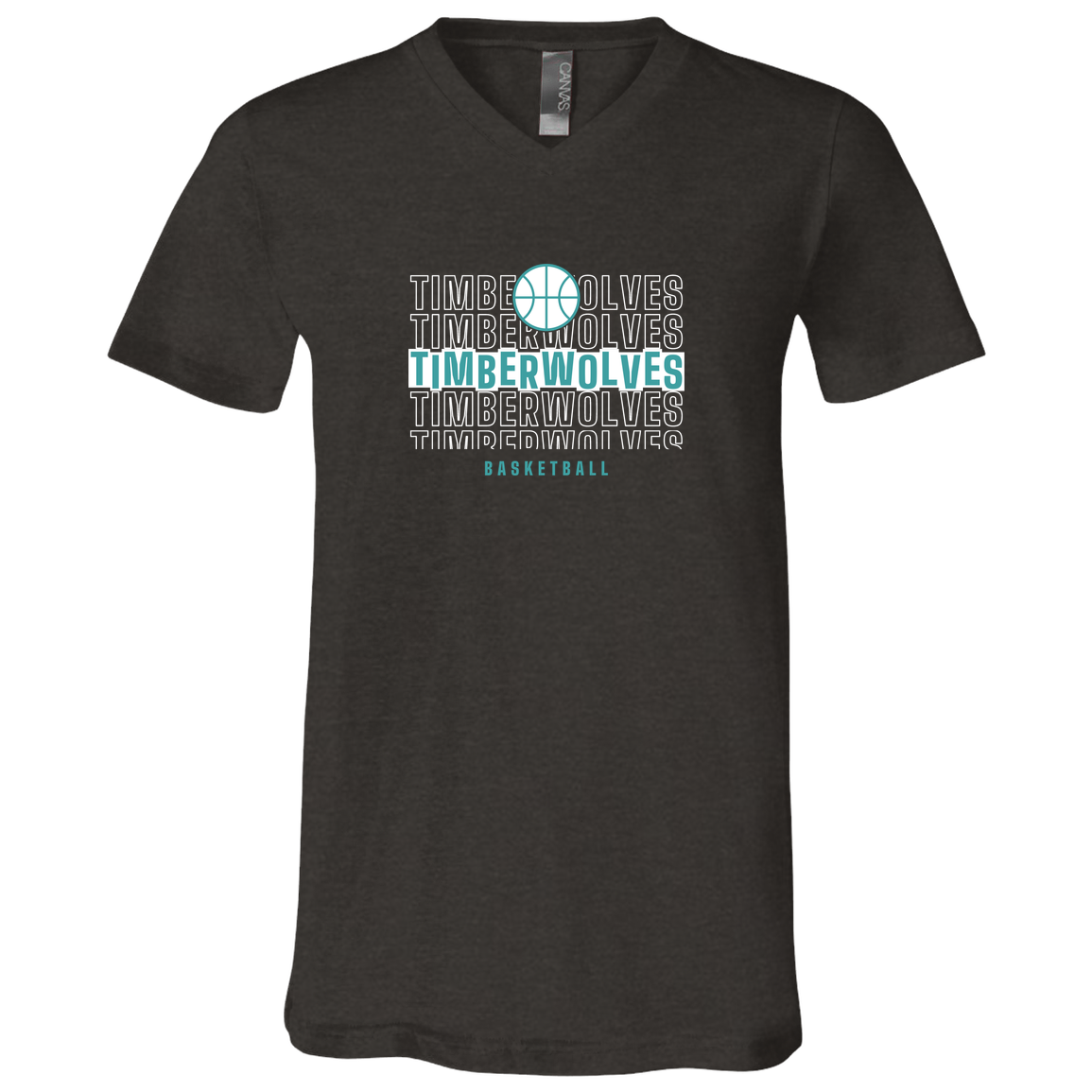 tcaps-montessori-stacked-hoops-white-bella-canvas-unisex-jersey-ss-v-neck-t-shirt — Dark Grey Heather — Front — source sha256 178d9c3fbb0b1676a4cbb9067d28d4faeb7b6ea4c23fc1a7767500d0a0daa544 — Color position 2