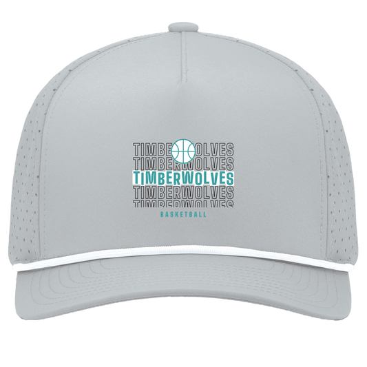 tcaps-montessori-stacked-hoops-pacific-headwear-weekender-perforated-snapback-cap — Silver/White — Front — source sha256 355f59bff4fc8f99b1628ef1378954e3f14bc314e0ab484fe5123e04910f8305 — Color position 5