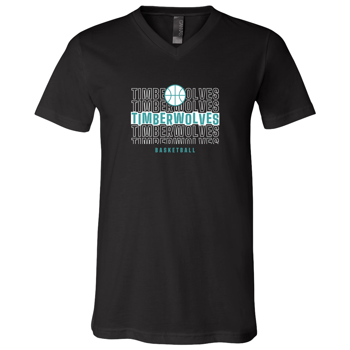 tcaps-montessori-stacked-hoops-white-bella-canvas-unisex-jersey-ss-v-neck-t-shirt — Black — Front — source sha256 5b387694e638133e8a04761d5e4e0d2c9e28e17435fa1c37626f156e6d97a9c4 — Color position 1