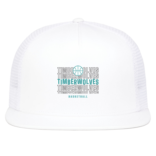 tcaps-montessori-stacked-hoops-pacific-headwear-d-series-5-panel-trucker-snapback-cap — White — Front — source sha256 707ea7c804d9df30638c829e5534eea293d9a071e50a96b84b03fe94c1fdde40 — Color position 5