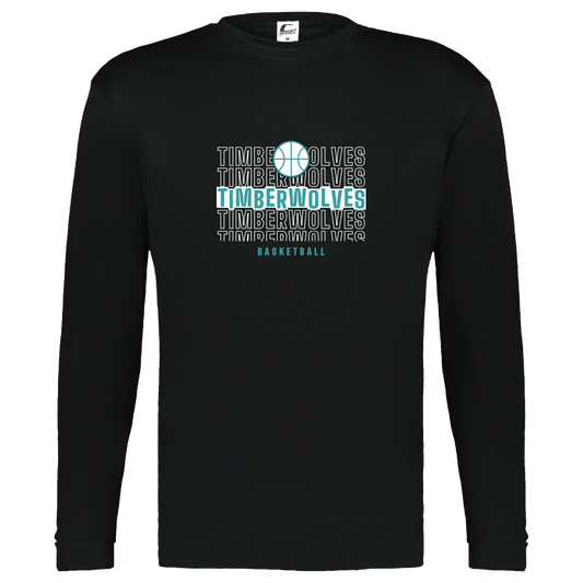 tcaps-montessori-stacked-hoops-white-c2-kids-performance-long-sleeve-tee — Black — Front — source sha256 944cef887ff40caac61008f05467f147a5a7aac4b3a6c256ef639479d66e44eb — Color position 1