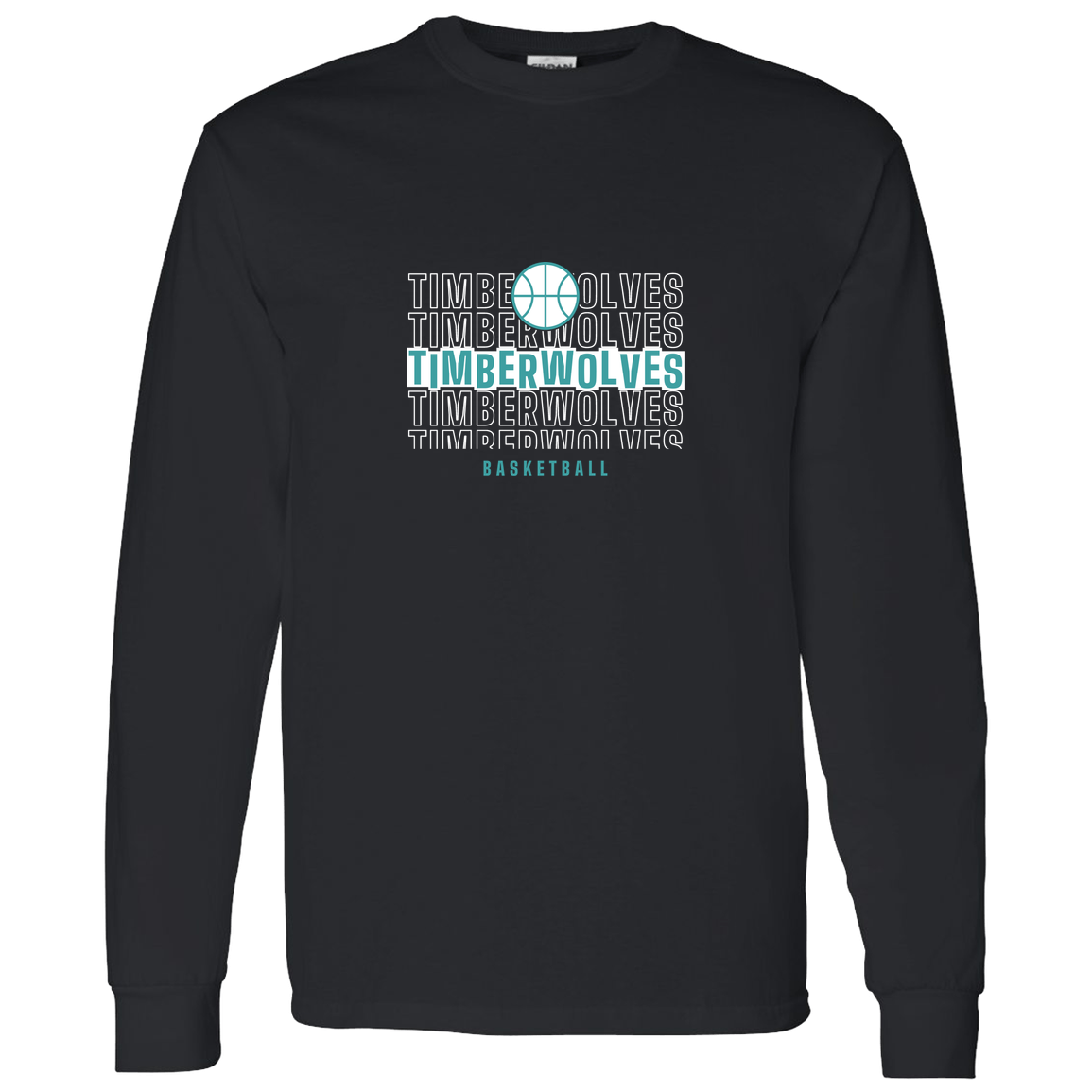 tcaps-montessori-stacked-hoops-white-gildan-ls-t-shirt-5-3-oz — Black — Front — source sha256 9a93a11001397177fd458168bde4ad51ee612b203870db110471f65d0e7234db — Color position 2