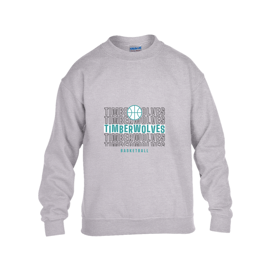 tcaps-montessori-stacked-hoops-gildan-kids-heavy-blend-fleece-crew — Grey — Front — source sha256 c92b98f6bbc2ca4fca0aaf4ecaab94700854cf385162fc70fbc0a11cf383ec61 — Color position 3
