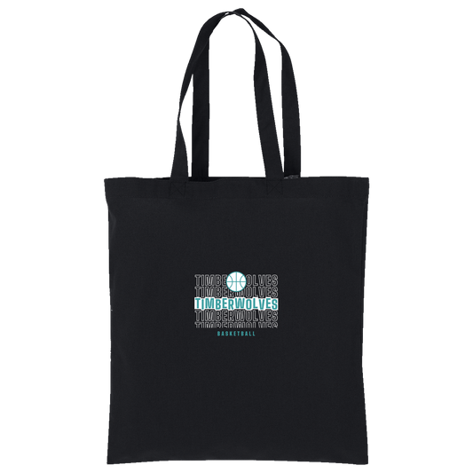 tcaps-montessori-stacked-hoops-white-port-authority-core-cotton-tote — Deep Black — Front — source sha256 df1a7714f3e31795a599587692b3475211f2eb10c9e7dece9a6ce83b211a03c0 — Color position 1