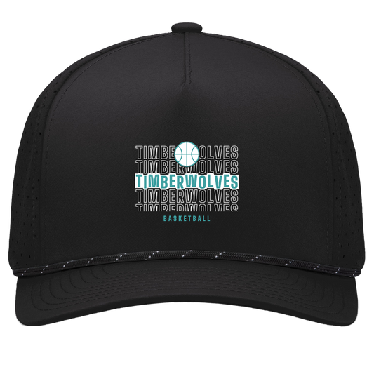 tcaps-montessori-stacked-hoops-white-pacific-headwear-weekender-perforated-snapback-cap — Black/Black — Front — source sha256 e694ebde97e0adca3ba9411cad59074ca12e0352e912efdd3f47a080763141fc — Color position 1