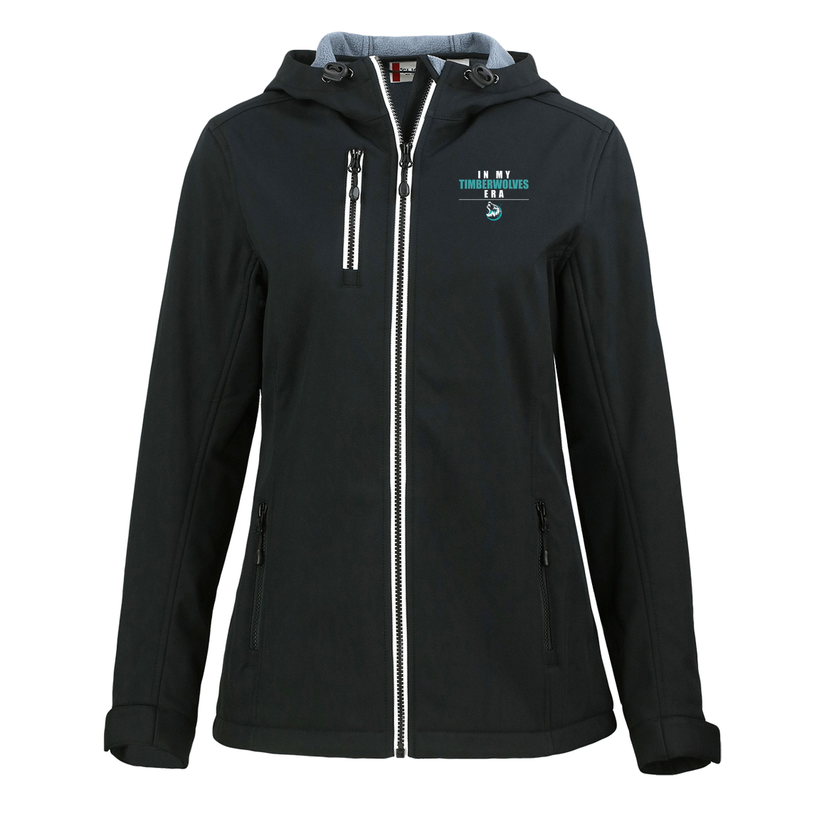 tcaps-montessori-timberwolf-era-white-clique-womens-eco-stretch-softshell-jacket — Black — Front — source sha256 24a7d3ce3de3fda9d89440dc0e9674603d51d4d73bac991be1ac6eed6cdea1e6 — Color position 1