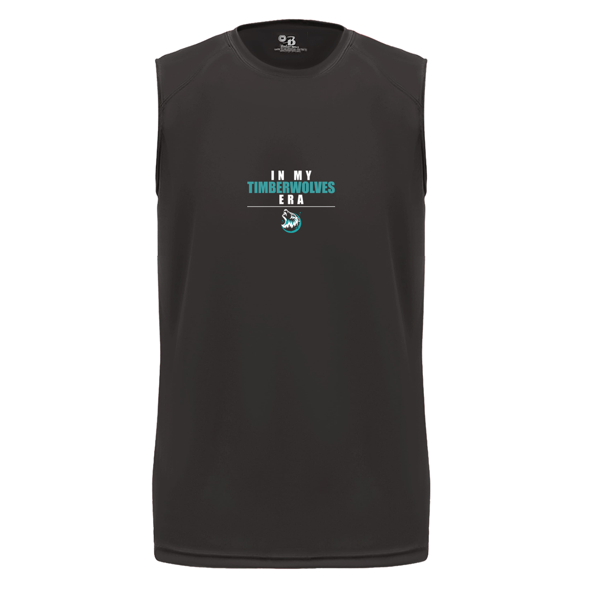 tcaps-montessori-timberwolf-era-white-badger-b-core-sleeveless-performance-tee — Black — Front — source sha256 4e11a777945da2aa60c71f2c5ab710e70c5d58ec6c0ccec1d4d48c2018290180 — Color position 1