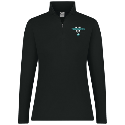 tcaps-montessori-timberwolf-era-white-c2-womens-1-4-zip-pullover — Black — Front — source sha256 8bb26dede7b68956a8980bda48c3719134f79ca649c569663347960bca278d1d — Color position 1