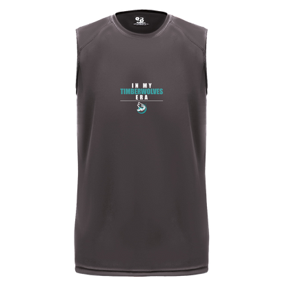 tcaps-montessori-timberwolf-era-white-badger-b-core-sleeveless-performance-tee — Graphite — Front — source sha256 abb66743a0e398e048dfc90ebeda26065baf391b9859aa936f66ed93ab983aa8 — Color position 2