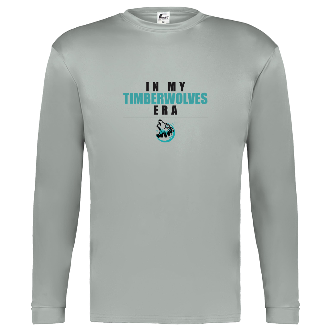 tcaps-montessori-timberwolf-era-c2-kids-performance-long-sleeve-tee — Silver — Front — source sha256 fa22befe2bb82f3ad566e4d9ba9a701c4c1481ef73195fe23ea49b210327f13f — Color position 3