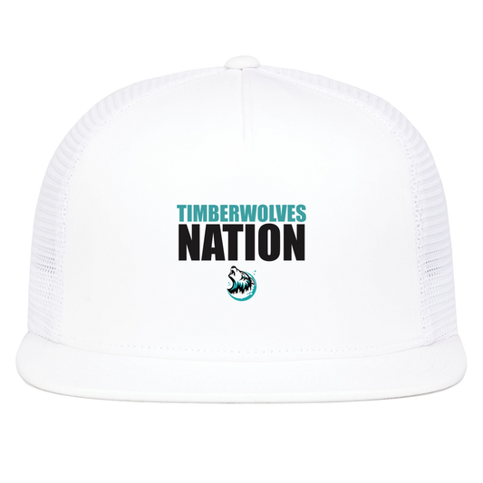 tcaps-montessori-timberwolf-nation-pacific-headwear-d-series-5-panel-trucker-snapback-cap — White — Front — source sha256 055ff408ab15286fd0812aabec1c103d990269e191719e60891ffbfd2bbf2cc4 — Color position 5