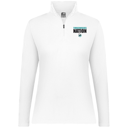 tcaps-montessori-timberwolf-nation-c2-womens-1-4-zip-pullover — White — Front — source sha256 07a70f9bc4a959fc945741cd47fba6f9186b9ba24b382921c3b16a0942f31d90 — Color position 3
