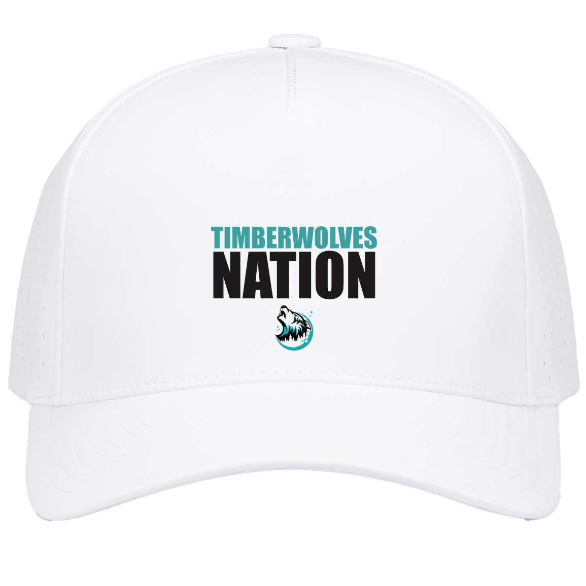 tcaps-montessori-timberwolf-nation-pacific-headwear-weekender-perforated-snapback-cap — White — Front — source sha256 46a9139b3403c68e741e5f7bd4365054e0c7602b42a7545b9fb638d4b2c14ac5 — Color position 6