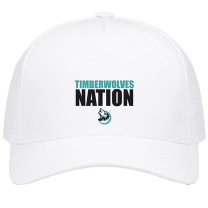 tcaps-montessori-timberwolf-nation-pacific-headwear-weekender-perforated-snapback-cap — White — Front — source sha256 46a9139b3403c68e741e5f7bd4365054e0c7602b42a7545b9fb638d4b2c14ac5 — Color position 6