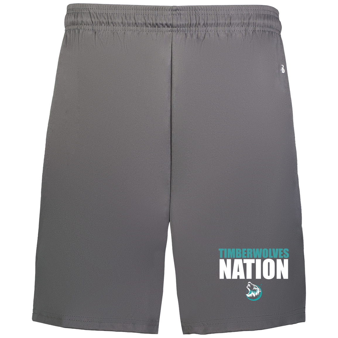 tcaps-montessori-timberwolf-nation-white-badger-adult-b-core-7-inch-short-with-pockets — Graphite — Front — source sha256 5179ba9b5a99ab6d22524df3844228bdbd120cb265c58dc9bdc40adc0f2f325d — Color position 2