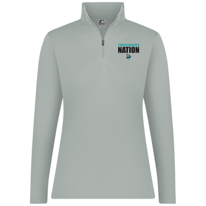 tcaps-montessori-timberwolf-nation-c2-womens-1-4-zip-pullover — Silver — Front — source sha256 8b531604004b64f0d7254c74bf78c8f8fdb00d8cbde0ef4e36a07246e5194417 — Color position 2