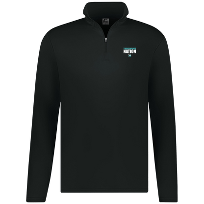 tcaps-montessori-timberwolf-nation-white-c2-mens-1-4-zip-pullover — Black — Front — source sha256 ad60028cc11ce1c018eae0e4ddb69b8cf4688637598099e4a13e57ef98a3ec66 — Color position 1