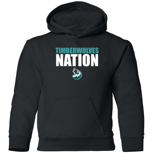 tcaps-montessori-timberwolf-nation-white-gildan-youth-pullover-hoodie — Black — Front — source sha256 e90d17c7af919124368b9183721ddb7ff4f1d1a005df5b22156b0ea574ba7e66 — Color position 1