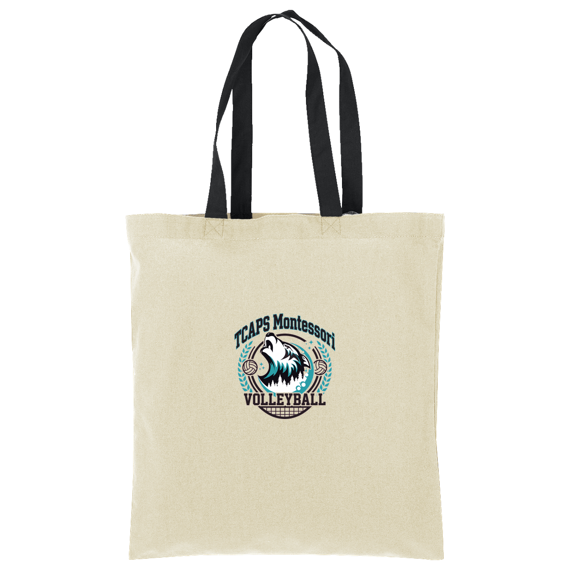 tcaps-montessori-varsity-arch-port-authority-core-cotton-tote — Natural/Deep Black — Front — source sha256 09906696d35ebeb2cb1dd3ecb0be2fc0315f511b009726e6fc7c53e92d2533c5 — Color position 3