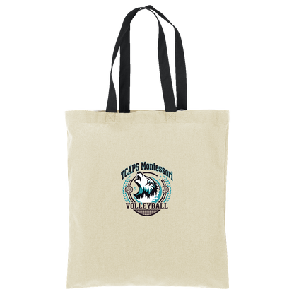 tcaps-montessori-varsity-arch-port-authority-core-cotton-tote — Natural/Deep Black — Front — source sha256 09906696d35ebeb2cb1dd3ecb0be2fc0315f511b009726e6fc7c53e92d2533c5 — Color position 3