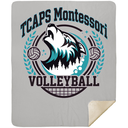 tcaps-montessori-varsity-arch-mshm-premium-sherpa-blanket-50x60 — Silver — Front — source sha256 0c8da01ceff26bb6a707a23fefcba39e0dce768d45547845ca7d2644dc2aeae3 — Color position 4