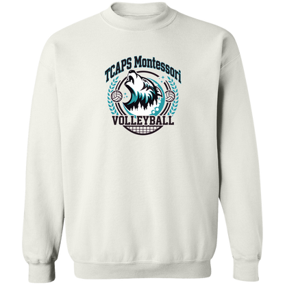 tcaps-montessori-varsity-arch-gildan-crewneck-pullover-sweatshirt — White — Front — source sha256 1d09c1b5c72a19e31028d9087c2f81554c2789e6df087dc8a668d7414a489e4b — Color position 3