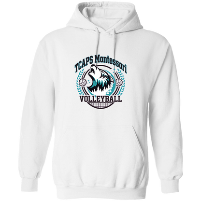 tcaps-montessori-varsity-arch-gildan-pullover-hoodie — White — Front — source sha256 1faf63607e5884f31c9514bde1a708731d6d3ed0eef8f7de4da5ed897bfb25f3 — Color position 1
