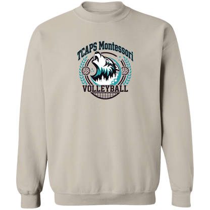 tcaps-montessori-varsity-arch-gildan-crewneck-pullover-sweatshirt — Sand — Front — source sha256 243f2b56aaacccce48227ad75de5cfbb38b0395a837a7b7f7e02281a280d8837 — Color position 5