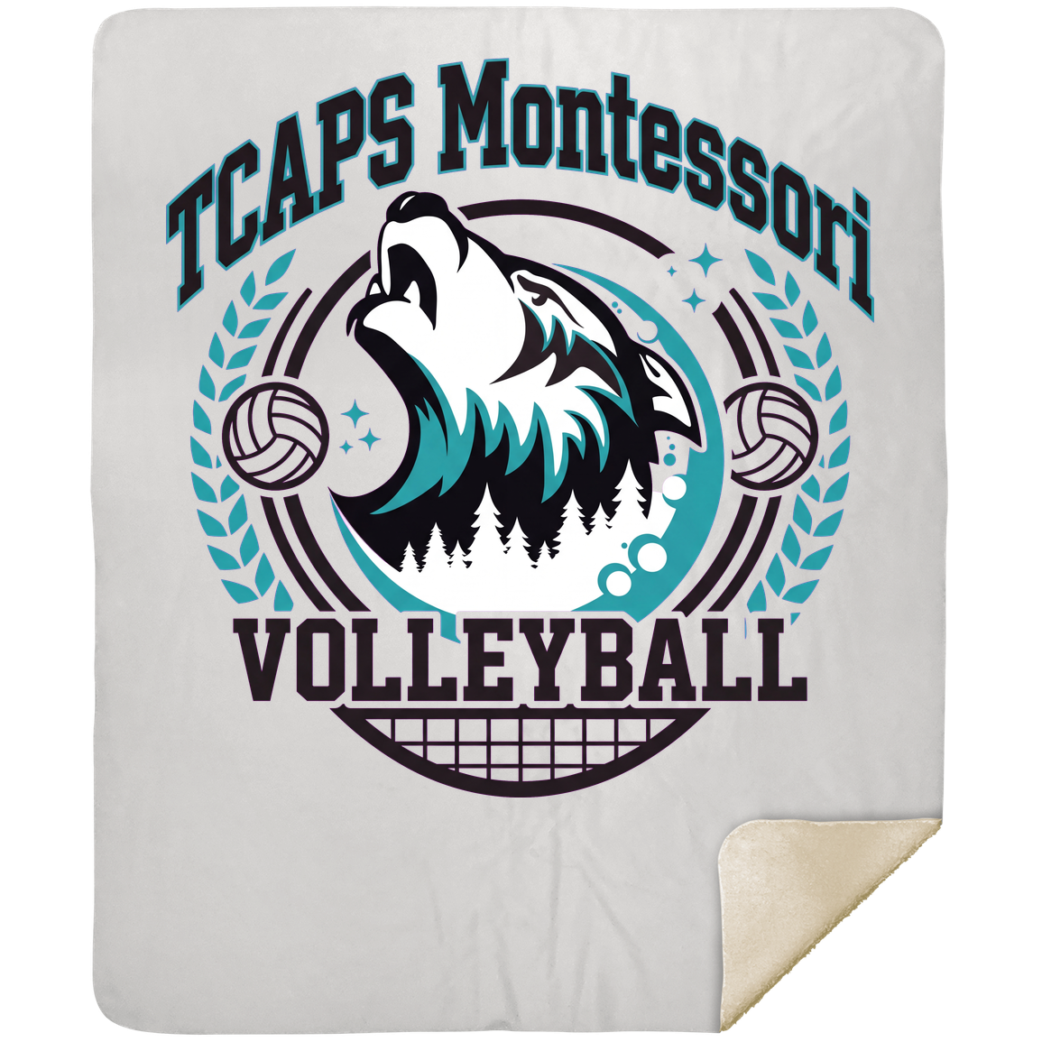 tcaps-montessori-varsity-arch-mshm-premium-sherpa-blanket-50x60 — White — Front — source sha256 62e3eb836fac3d2c3ffcf563d9f3b66a2a8c1916b78451ac9039a8125c1ef24d — Color position 1