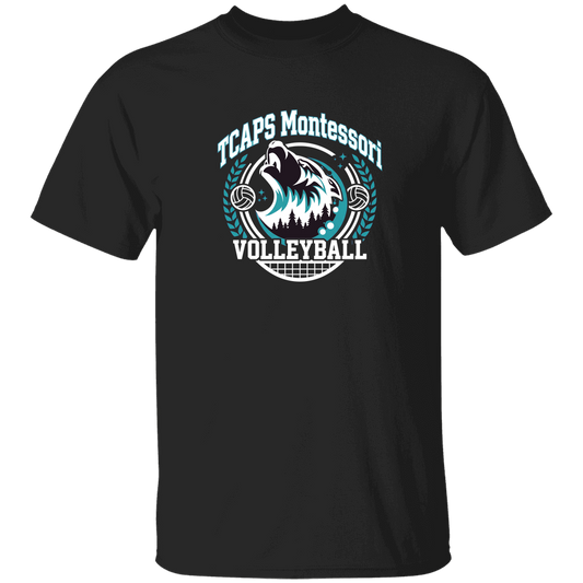 tcaps-montessori-varsity-arch-white-gildan-youth-5-3-oz-100-cotton-t-shirt — Black — Front — source sha256 67b6e7e56276013a6e5fa393c6d0ef038a935d1c103daed8d073fb0bf510f0f4 — Color position 1