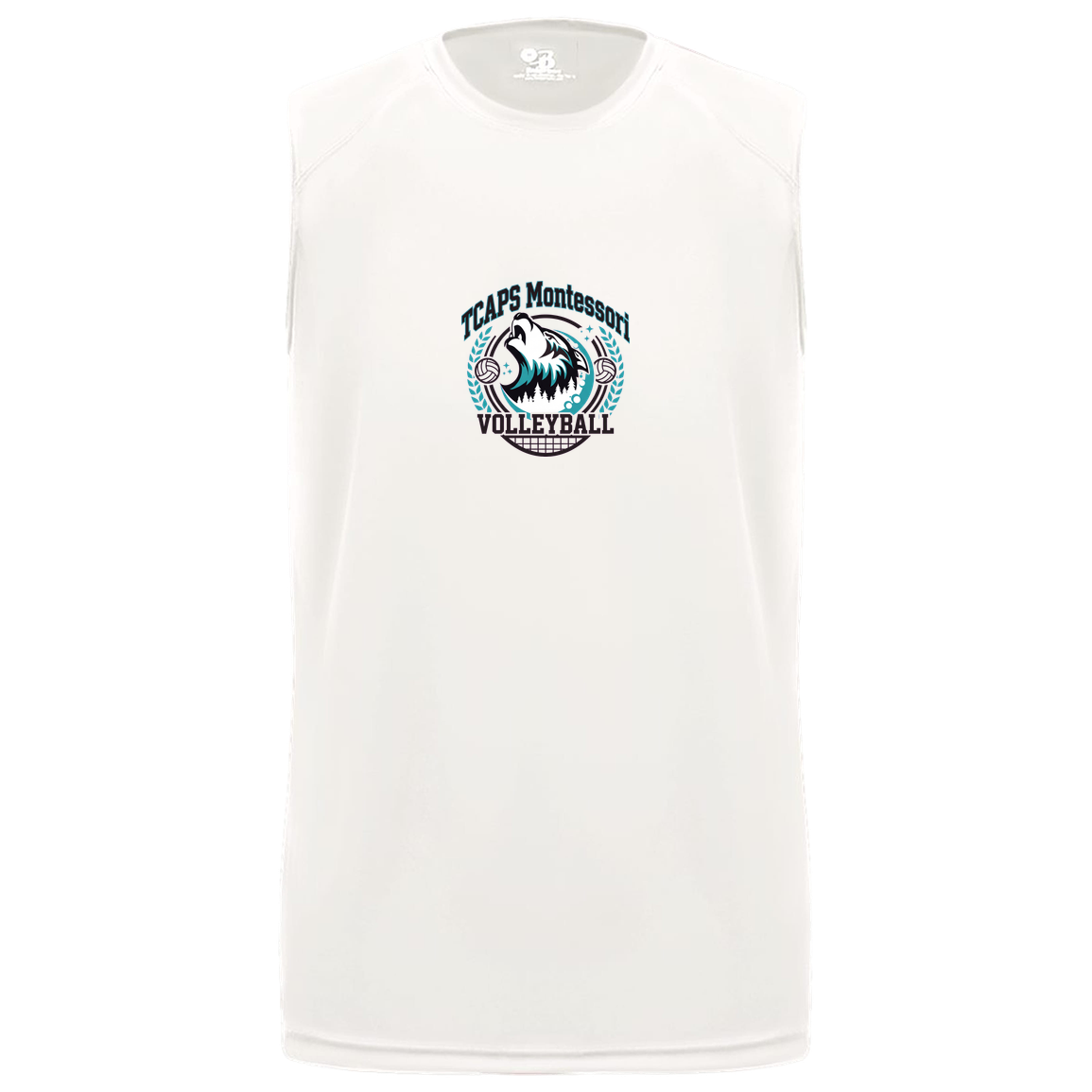 tcaps-montessori-varsity-arch-badger-b-core-sleeveless-performance-tee — White — Front — source sha256 83df4af559c588ccbb87ba29e5012d52933f5ed79b72ae76eccd02bbccb5e184 — Color position 4