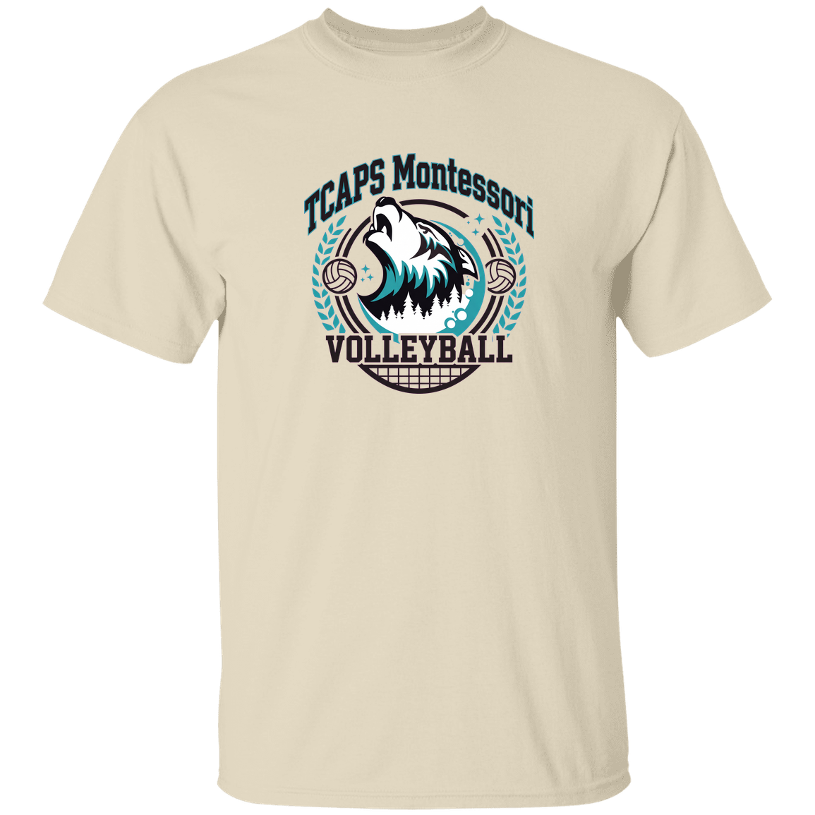tcaps-montessori-varsity-arch-gildan-5-3-oz-t-shirt — Natural — Front — source sha256 b9088ae94883efbdbb805b58d4276e795e3592783fd2f83f090074cdbea2a969 — Color position 2
