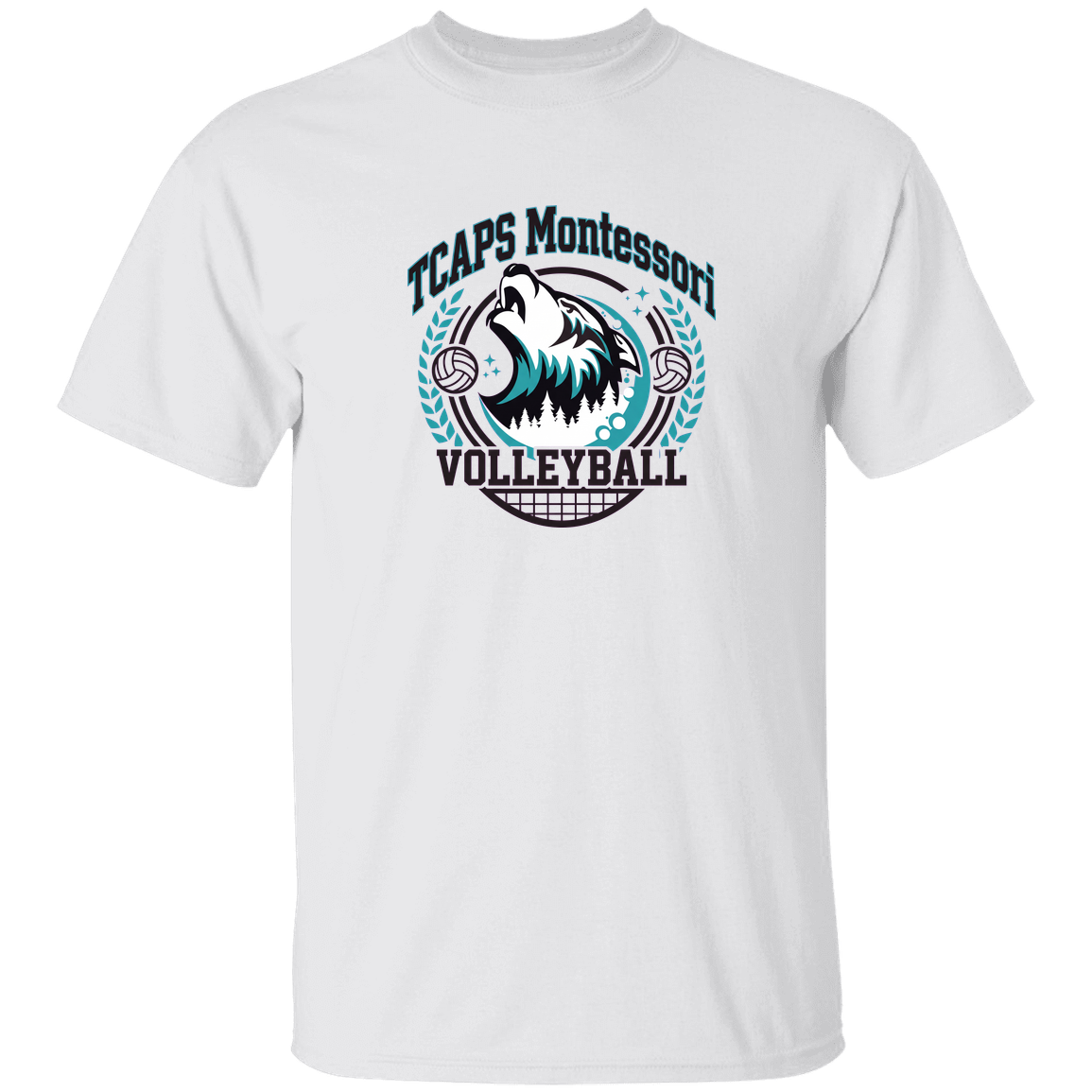 tcaps-montessori-varsity-arch-gildan-5-3-oz-t-shirt — White — Front — source sha256 ea2aa5a6f7bdeaf7a4d9b154d2c1fe97b39d5857e5b9c7316f9f9226d8643e98 — Color position 3