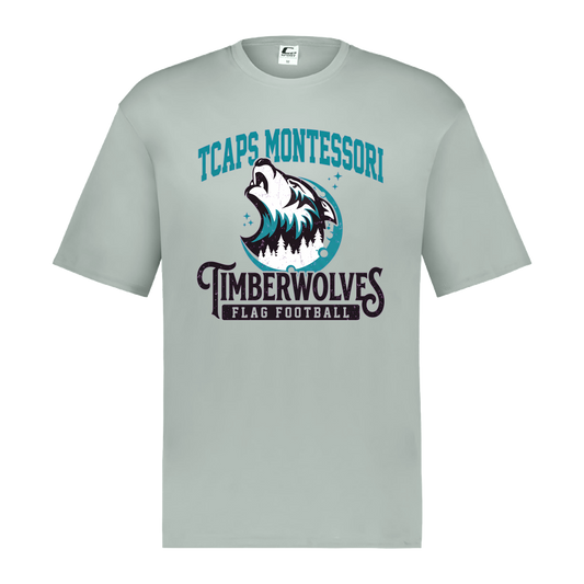 tcaps-montessori-vintage-stack-c2-mens-performance-short-sleeve-tee — Silver — Front — source sha256 87febcc4fc74a44dcec4026198aaa00f8f03f5b3e3e7fa5deeeddc7881f7ecea — Color position 3