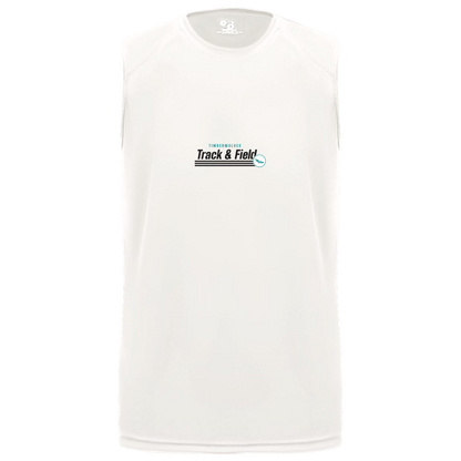 tcaps-montessori-winged-sprint-badger-b-core-sleeveless-performance-tee — White — Front — source sha256 3fdae765fefec34ebc78592bb8e2bba6d23c41c19a6438d5c771b24f00d8a4a6 — Color position 4