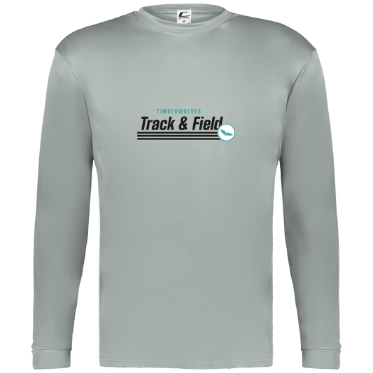 tcaps-montessori-winged-sprint-c2-mens-performance-long-sleeve-tee — Silver — Front — source sha256 42540087f42c750c3982c0558ab51048566ec28dfed0081f91aece57ef8612c5 — Color position 3