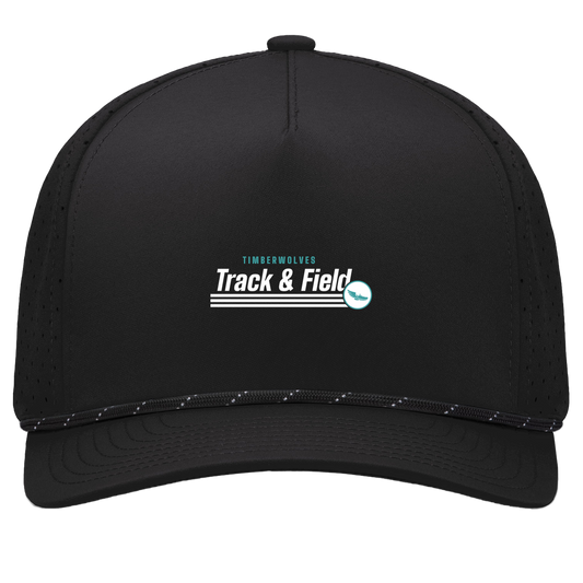 tcaps-montessori-winged-sprint-white-pacific-headwear-weekender-perforated-snapback-cap — Black/Black — Front — source sha256 7c1bd34c3e12b4479f930ae8d79ff8e3dc96cc86d921f0efcc9c151c4a151f37 — Color position 1