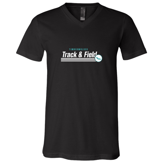 tcaps-montessori-winged-sprint-white-bella-canvas-unisex-jersey-ss-v-neck-t-shirt — Black — Front — source sha256 aa9ce4fd3312b20f63bb9fcd1891cf52cee228ba1364f9de18a004db38dcb9fe — Color position 1