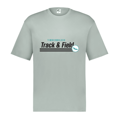 tcaps-montessori-winged-sprint-c2-mens-performance-short-sleeve-tee — Silver — Front — source sha256 d895f337cd06ec17bd0f69ced80549c47688518d1a723fff5e4190dcaef4be2d — Color position 3