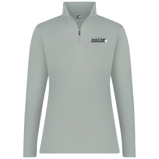 tcaps-montessori-winged-sprint-c2-womens-1-4-zip-pullover — Silver — Front — source sha256 e1c6c4fadf735bb9bb7c699b94fa137313f7ed7d5a4f568e4f319733e05b4fa3 — Color position 2